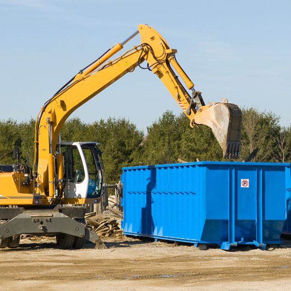 are there any restrictions on where a residential dumpster can be placed in Flatwoods LA